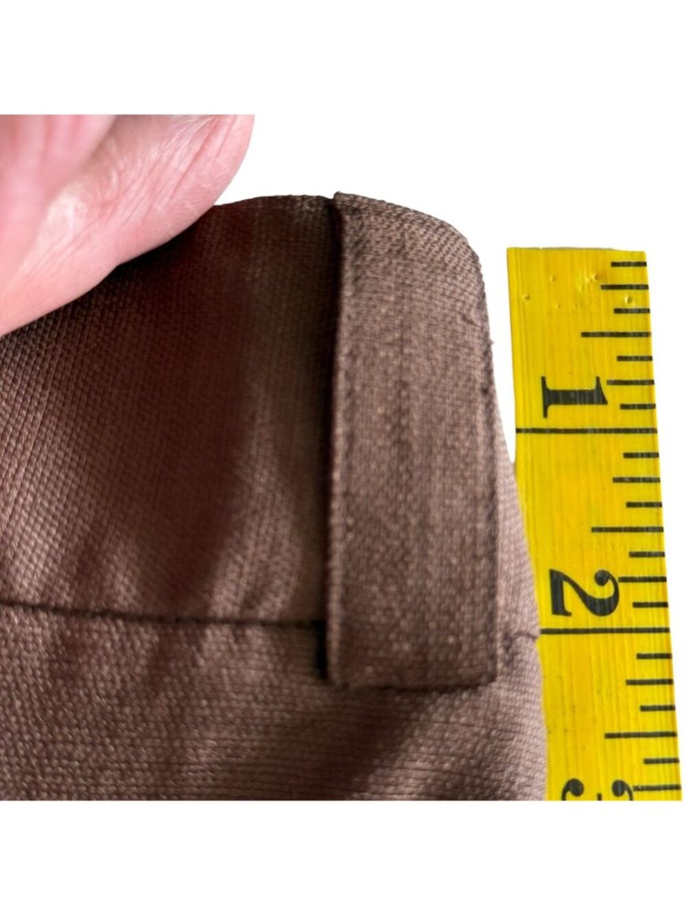 Grace Elements Pants Womens Size 14 Wide Leg Woven 2 Pocket Brown - Picture 9 of 11